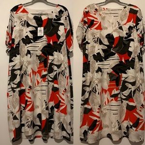 Calvin Klein floral patterned dress size 1X